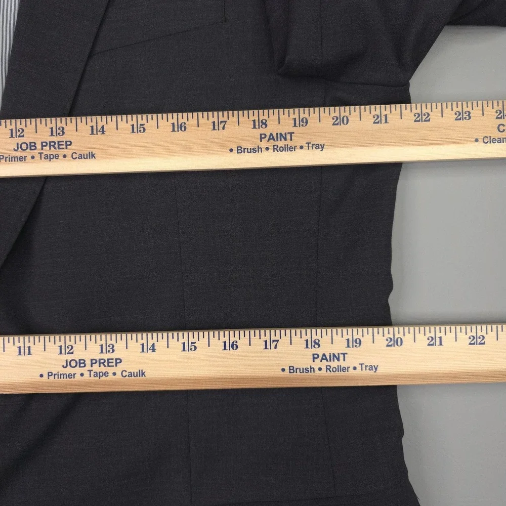 Brooks Brothers Suit Jacket Mens 40R Gray Explorer Madison Fit Stretch 2 Button